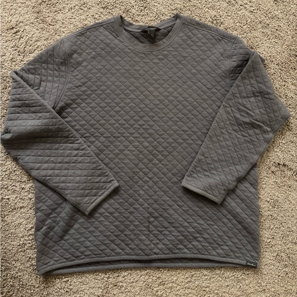 Eddie Bauer quilted sweater